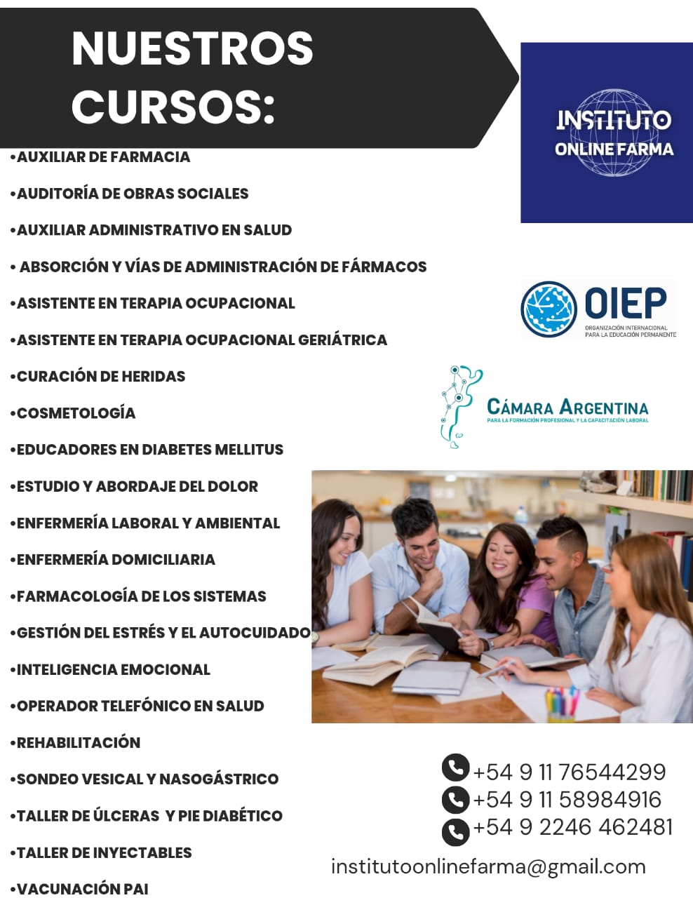 Listado de cursos avalados